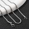 Non-Tarnish 304 Stainless Steel Rope Chain Necklaces X-NJEW-F226-03P-03-3