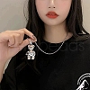 Alloy Bear Pendant Necklaces FS-WGADD22-01-3
