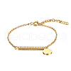Stylish Stainless Steel Round Tag Chain Bracelet for Women Daily Wear UL1413-1-1