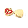Brass Enamel Charms KK-F895-14G-2