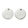 Non-Tarnish 304 Stainless Steel Charms STAS-P280-06P-1