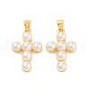 Shell Pearl Pendants ZIRC-F116-02-G-01-1