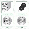 CREATCABIN Pocket Hug Token Long Distance Relationship Keepsake Keychain Making Kit DIY-CN0002-67G-3