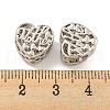 Mother's Day Rack Plating Alloy European Beads FIND-B034-31P-3