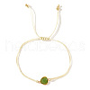 Elegant Golden Edge Glass Link Bracelets for Girlfriend and Family KK2420-3-1