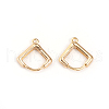 Brass Huggie Hoop Earring Findings KK-I666-15G-2