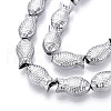 Electroplate Glass Beads Strands EGLA-T025-03I-3