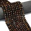 Dyed Natural Tiger Eye Beads Strands G-P573-A37-01-3