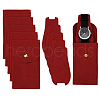 Rectangle Velvet Single Watch Storage Bag with Flip Cover ABAG-WH0038-59-1