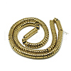 Electroplate Non-magnetic Synthetic Hematite Beads Strands G-Q486-98G-2
