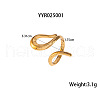 Stainless Steel Snake-Shaped Cuff Rings for Women FT0606-1-1