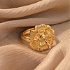 Brass Adjustable Finger Rings for Women FS-WG2B5D6-03-2
