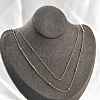 Brass Double Layer Necklaces NJEW-D302-52G-2