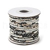 Leopard Printed Round Imitation Leather Cords LC-S020-01E-1