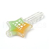 Two Tone Resin Big Pendants RESI-Z001-02B-3