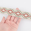 DELORIGIN 10 Yards Polyester Jacquard Cross Ribbon DIY-DR0001-55B-3