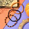 3Pcs 3 Styles Round Glass Seed Beaded Stretch Bracelet Sets BJEW-JB10749-02-2