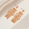 Geometric Brass Tassel Stud Earrings GB2596-2-1