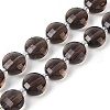 Natural Ice Obsidian Beads Strands G-B094-A08-01-2