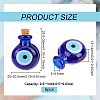 BENECREAT 6Pcs Handmade Lampwork Perfume Bottle Pendants LAMP-BC0001-02-2