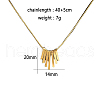 Stainless Steel Tassel Necklaces HT3162-5