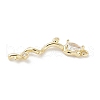 Brass Micro Pave Cubic Zirconia Pendants KK-M326-13D-G-2
