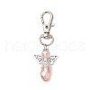 2Pcs Angel Glass Beads Pendant Decoration HJEW-JM02652-02-4