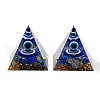 Evil Eye Orgonite Pyramid Resin Energy Generators G-A100-02A-1