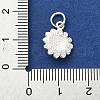 925 Sterling Silver Enamel Daisy Flower Charms STER-M119-01S-3