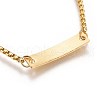 Ion Plating(IP) 304 Stainless Steel ID Bracelets BJEW-L637-10-G-3