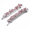 Platinum Plated Alloy French Hair Barrettes PHAR-T003-01F-1