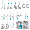 SUNNYCLUE DIY Moon and Star Earring Making Kit DIY-SC0020-19-1