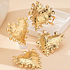 Big Heart Alloy Cuff Bangles & Cuff Rings & Stud Earrings Sets FS-WG6E35F-01-4