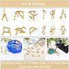 Golden Plated Alloy Cabochons PALLOY-OC0001-62G-3