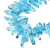 Natural Crackle Quartz Crystal Dyed Beads Strands G-I345-03B-5