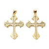 Brass Micro Pave Cubic Zirconia Pendants KK-R229-10G-D-1