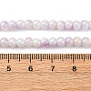 Pearlized Handmade Lampwork Beads Strands LAMP-R020-04F-4