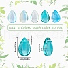 SUNNYCLUE 150Pcs 5 Color Transparent Glass Beads GGLA-SC0001-58-2