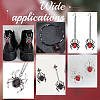 WADORN 16Pcs 4 Styles Alloy Rhinestone Pendants RB-WR0001-02-5