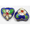 Handmade Cloisonne Beads X-CLB052Y-10-1