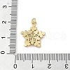 Brass Micro Pave Clear Cubic Zirconia Pendants KK-Q813-08C-G-3