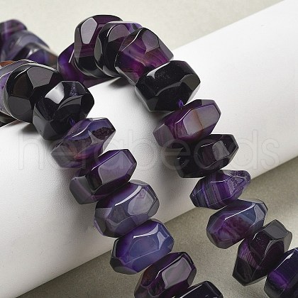 Natural Agate Beads Strands G-K392-A08-1
