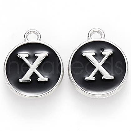 Platinum Plated Alloy Charms X-ENAM-S118-02X-P-1