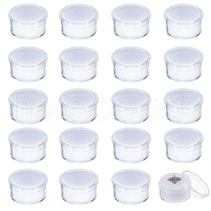 CHGCRAFT 20Pcs Plastic Nail Decorate Storages MRMJ-CA0001-41A-1