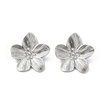304 Stainless Steel Stud Earrings STAS-L024-004P-02-1