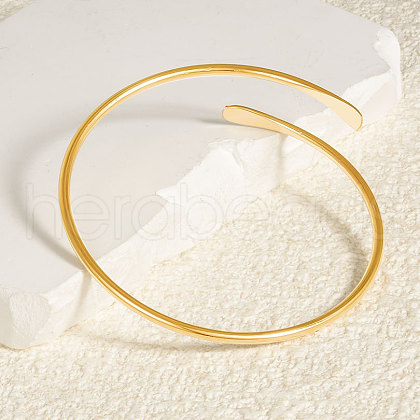Simple 304 Stainless Steel Cuff Bangles for Women VJ2383-2-1