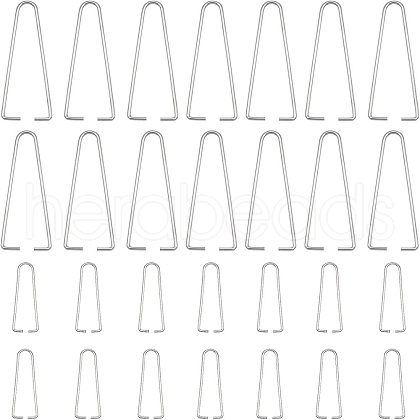 Unicraftale 304 Stainless Steel Ice Pick Pinch Bails STAS-UN0010-28-1