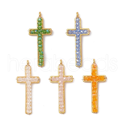 Glass Pendants PALLOY-JF03678-1