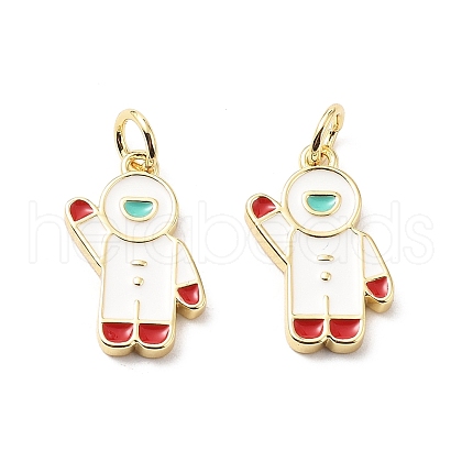 Brass Enamel Pendants KK-L237-024G-02-1