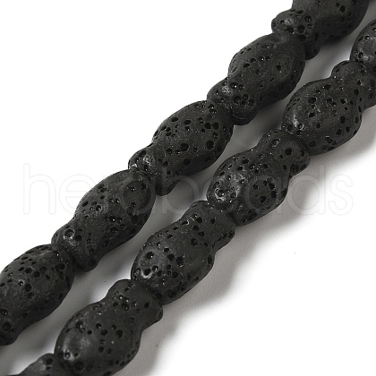 Natural Lava Rock Beads Strands G-U007-01L-1